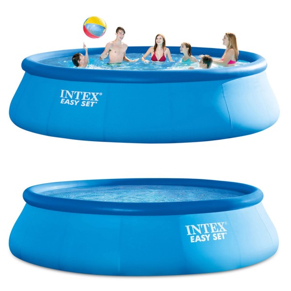 INTEX Komplettset Easy Set Quick Up Pool Ø 457x122cm + Filterpumpe Swimmingpool