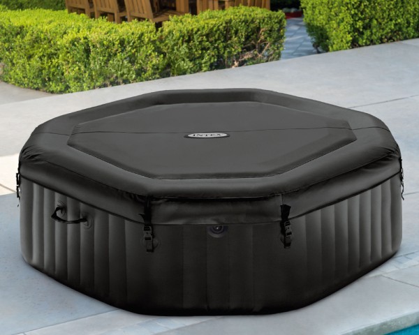 INTEX Whirlpool Pure SPA Jet + Bubble Kalkschutz + Salzwasser Ø218x71cm + APP