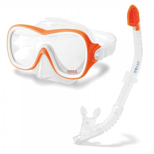 INTEX Schnorchel Tauch Set Wave Rider Tauchmaske Taucherbrille + Schnorchel
