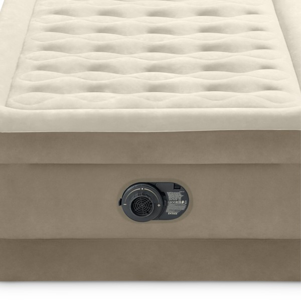 INTEX Luftbett Ultra Plush Single + 230V Pumpe Gästebett 191x99x46cm Bett