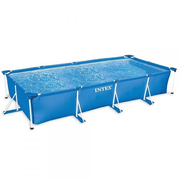 INTEX Family Swimming Pool Frame 450x220x84cm + INTEX Sandfilteranlage 3,5m³