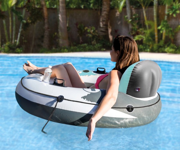 INTEX Aqua River Run Badespaß Badeinsel Luftmatratze Schwimmring 135cm