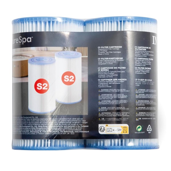 6 x INTEX Filter Filterkartusche S2 Ersatzfilter für PureSPA Whirlpool 29012