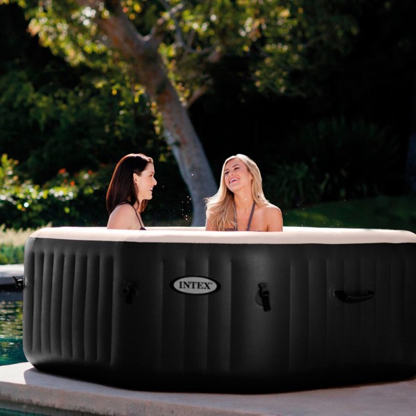 INTEX Whirlpool Pure SPA Jet + Bubble Kalkschutz + Salzwasser Ø218x71cm + APP