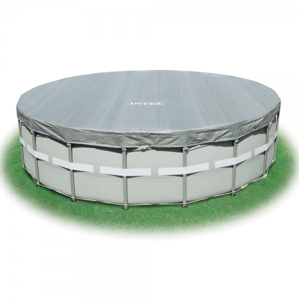 INTEX Deluxe Abdeckplane für Frame Pool 488cm Poolabdeckung Poolabdeckplane