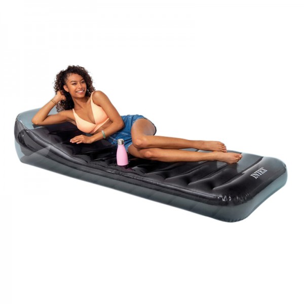 INTEX Cool Grey Mat Schwimmliege Luftmatratze Badeinsel Badespaß Grau