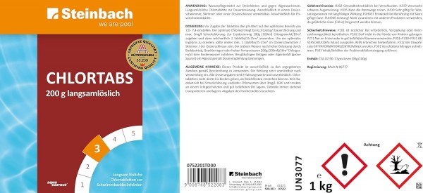Steinbach Pool Starterset 7-tlg. Chlor Ph minus Wasserpflege Granulat Algezid