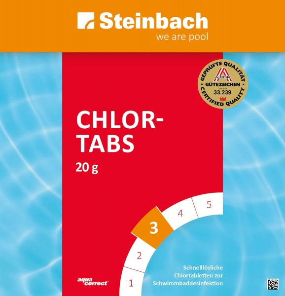 Steinbach 5 kg Chlortabs 20g Chlortabletten Chlor Pool Schwimmbad Swimmingpool