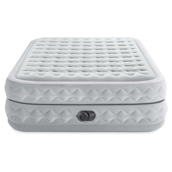 INTEX Luxus Luftbett Supreme Air-Flow Queen + 230V Pumpe Gästebett 203x152x51cm
