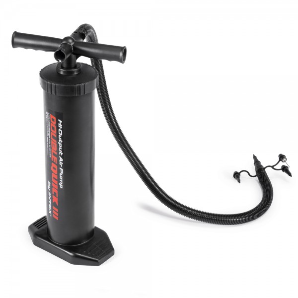 INTEX Double Quick III Doppelhub Pumpe Luftpumpe 48cm für Luftbett Boot