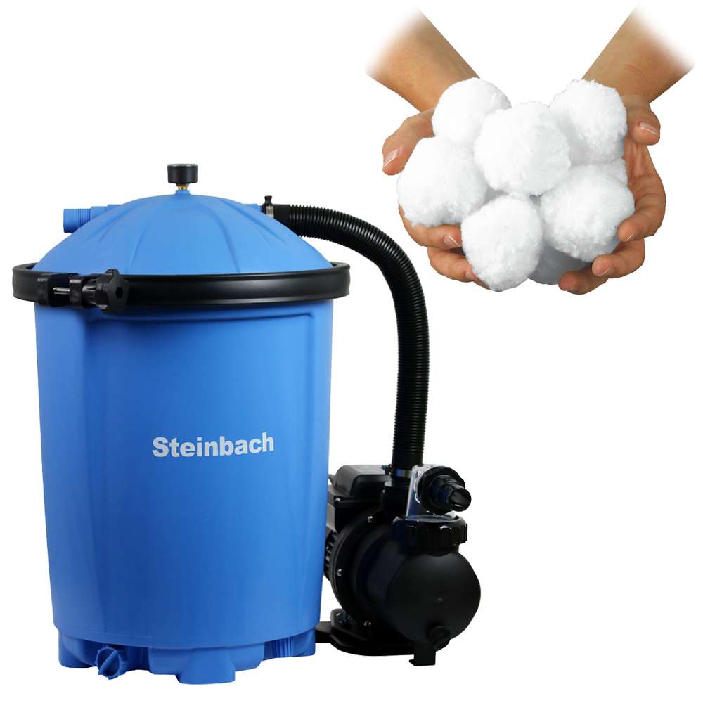 Steinbach Sandfilteranlage Active Balls 75 Sandfilter Filter Pool 8,5m³