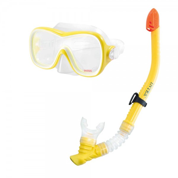 INTEX Tauch Set Wave Rider Sports Taucherbrille + Schnorchel + Flossen