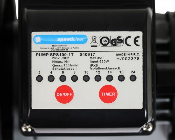 Ersatzpumpe 9,5m³ mit Zeitschaltuhr Poolpumpe Sandfilteranlage Pumpe Sandfilter