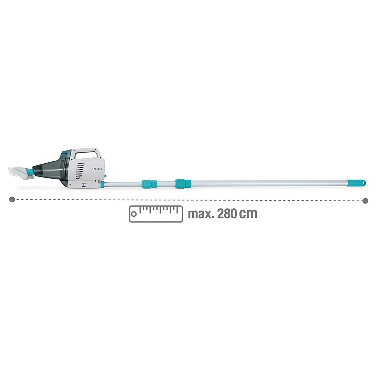 INTEX ZR200 Akkusauger Poolsauger Pool Bodensauger Stange + LED + Mikrofilter