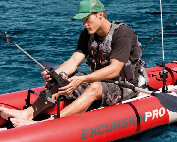 INTEX Excursion Pro K2 Kajak Set Schlauchboot + Paddel + Pumpe für 2 Personen