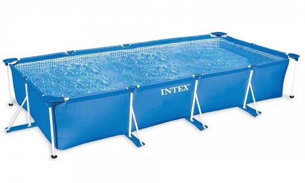 INTEX Family Swimming Pool Frame 450x220x84cm Schwimmbecken Planschbecken