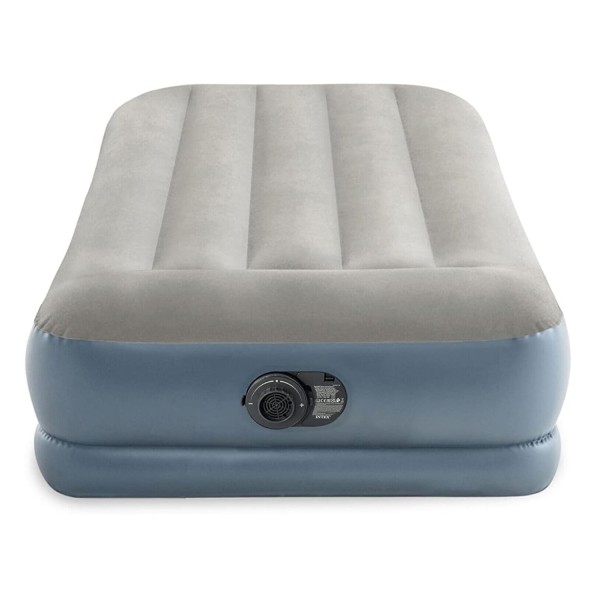INTEX Luftbett Pillow Single + 230V Pumpe Gästebett 191x99x30cm Luftmatratze