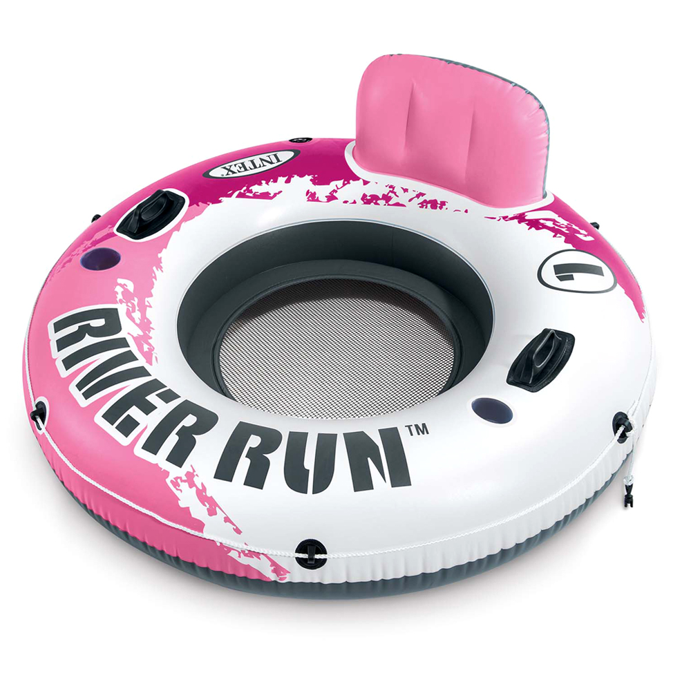 INTEX River Run Pink Badespaß Badeinsel Luftmatratze Schwimmring 135cm