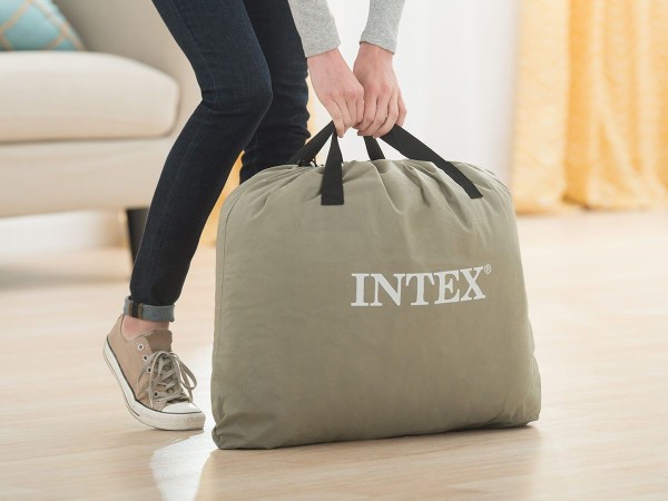 INTEX Luftbett Comfort Queen + 230V Pumpe Gästebett 203x152x46cm Luftmatratze