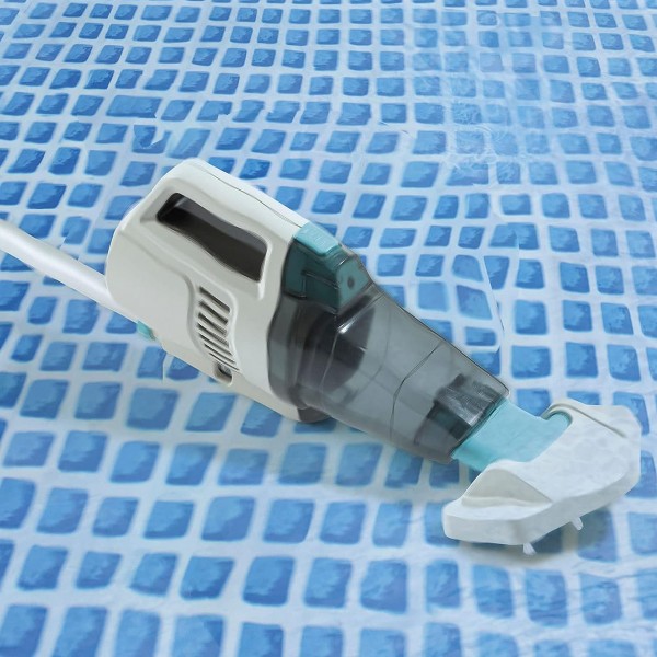 INTEX ZR200 Akkusauger Poolsauger Pool Bodensauger Stange + LED + Mikrofilter