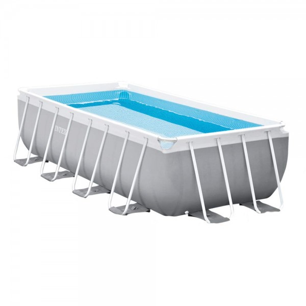 INTEX Komplettset Prism Frame Pool 488x244x107cm + Filterpumpe Schwimmbecken