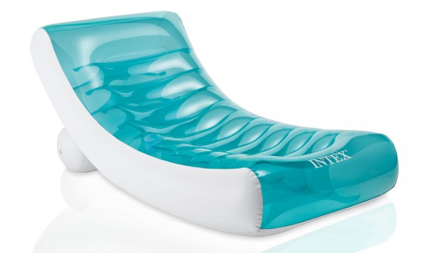 INTEX Rockin Lounge Schwimmliege Luftmatratze Badeinsel + Getränkehalter