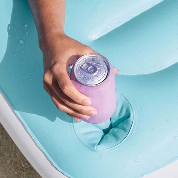 INTEX Water Lounge Wasser Badeinsel Badeplattform Boot 310x183cm Luftmatratze