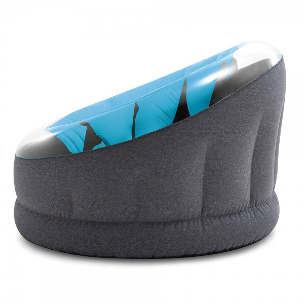 INTEX Lounge Sessel Empire Chair Fernsehsessel Sitzsack Camping Luftbett Blau