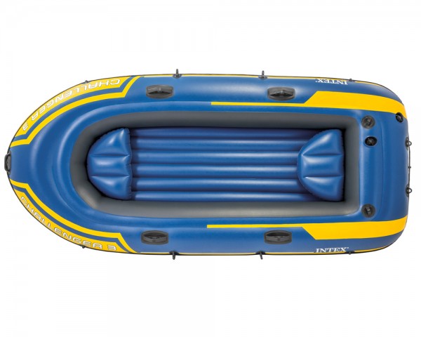 INTEX Challenger 3 Set Schlauchboot + Paddel + Pumpe Angelboot 3 Personen