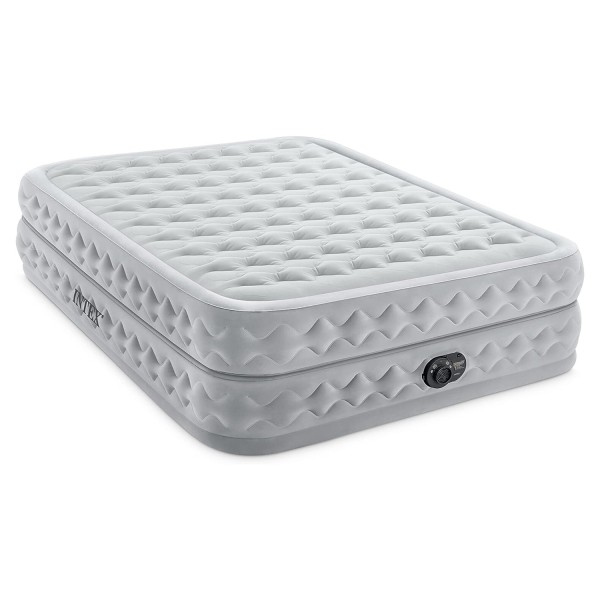 INTEX Luxus Luftbett Supreme Air-Flow Queen + 230V Pumpe Gästebett 203x152x51cm