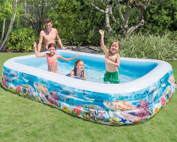 INTEX Sealife Swim Center Family 305x183cm mit Abdeckplane Swimming Pool