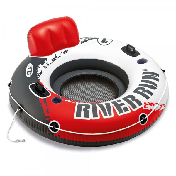 INTEX River Run Fire Edition Badespaß Badeinsel Luftmatratze Schwimmring 135cm