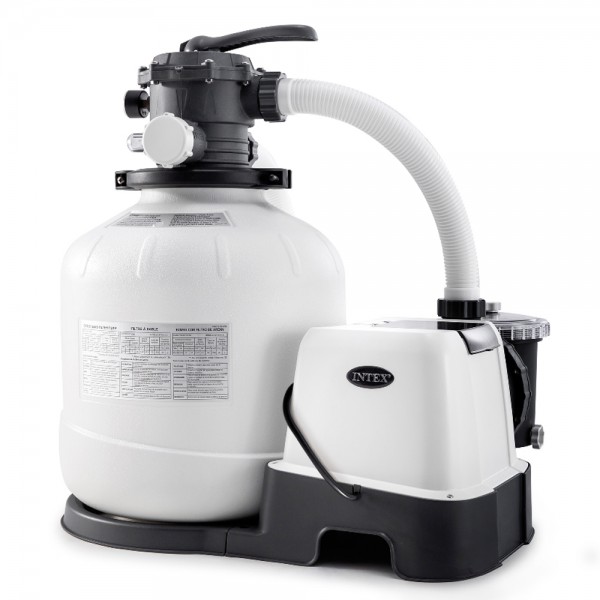INTEX Sandfilter 10m³ Sandfilteranlage Salzwassersystem Chlorgenerator Filter