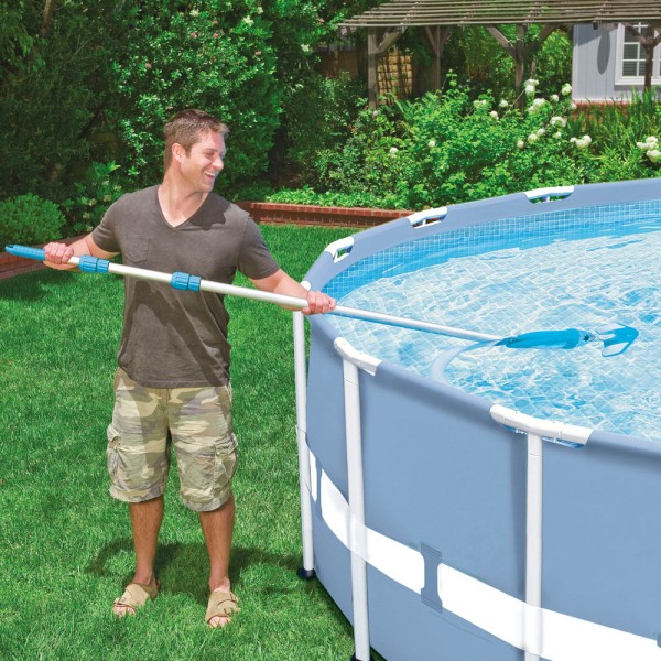 INTEX Pool Reinigungsset Deluxe Reiniger Kescher Bodensauger Teleskopstange