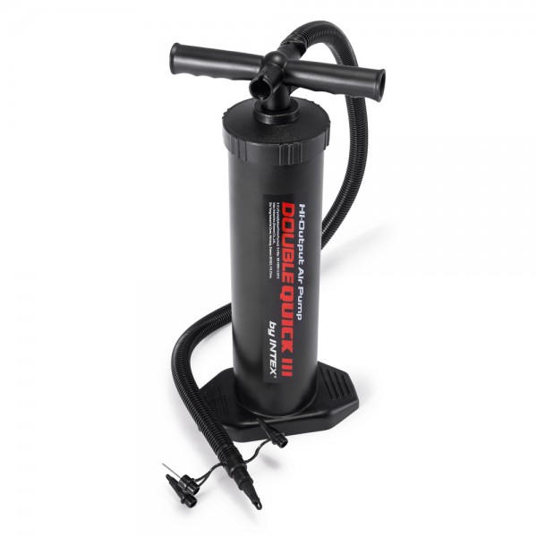 INTEX Double Quick III Doppelhub Pumpe Luftpumpe 48cm für Luftbett Boot