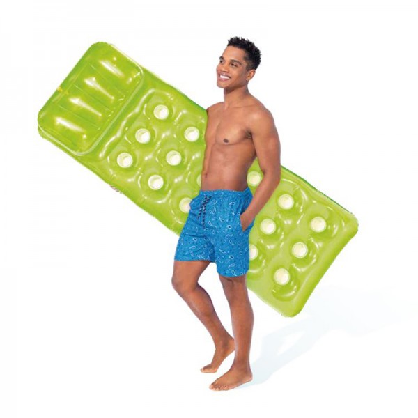 INTEX Lounge Luftmatratze Wasserliege Wasser Strand Matratze 188x71cm Grün