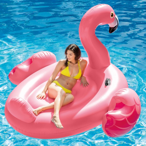 INTEX Mega Schwimmtier Flamingo XXL Schwimmliege Badeinsel Pool Wasserliege