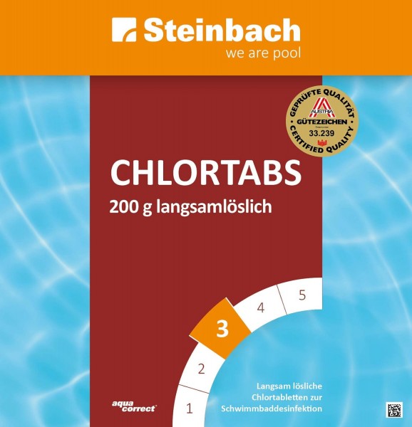Steinbach 5kg Chlortabs 200g Chlortabletten Chlor Pool Schwimmbad Swimmingpool