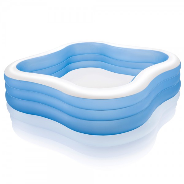 INTEX Swim Center 229x229x56cm Swimming Pool Planschbecken Kinderpool Blau