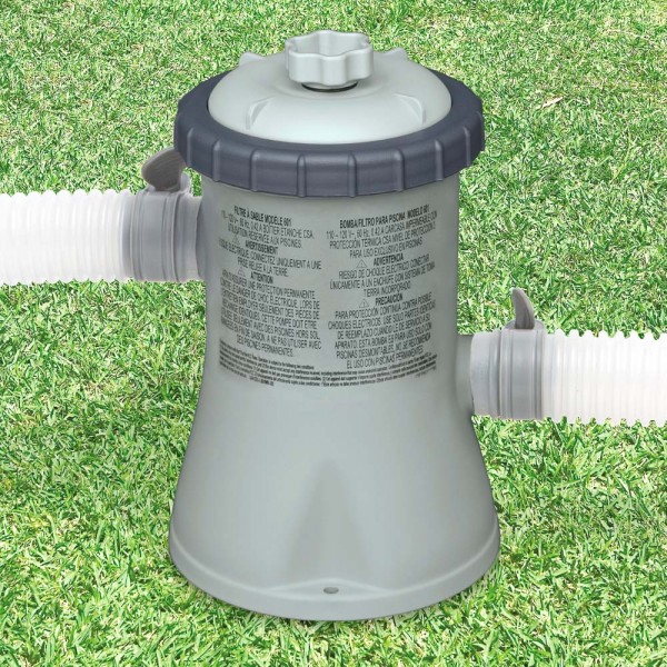 INTEX Schwimmbecken Family Swimming Pool Frame 260x160x65cm + Poolpumpe 1250l/h