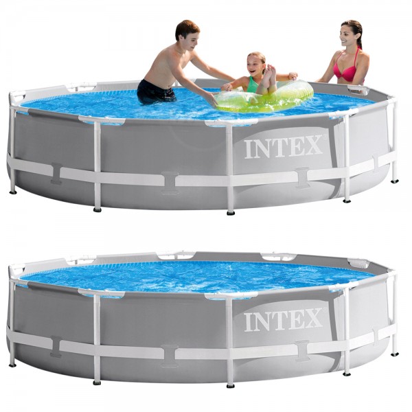 INTEX Prism Frame Swimming Pool 366x76cm Schwimmbecken Stahlrohrbecken