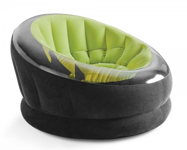 INTEX Lounge Sessel Fernsehsessel Sitzsack Camping Luftbett Gästebett Grün