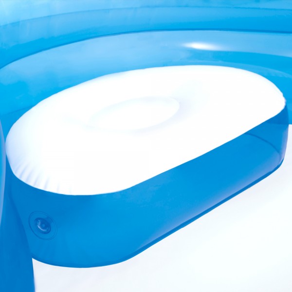 INTEX Swim Center Lounge Family Swimming Pool mit Getränkehalter Blau