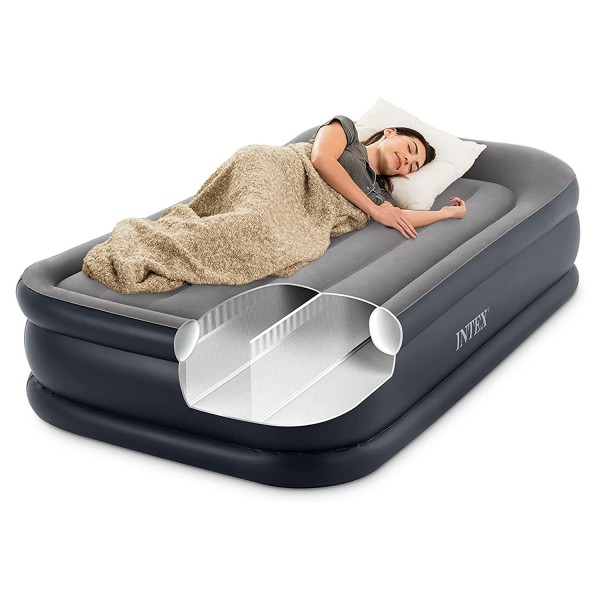 INTEX Luftbett Plus Single + 230V Pumpe Gästebett 191x99x42cm Luftmatratze
