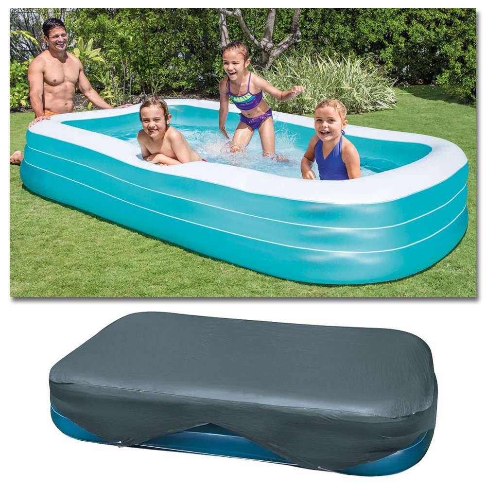 INTEX Swim Center Family 305x183cm mit Abdeckplane Planschbecken Swimming Pool | Planschbecken | Badespaß