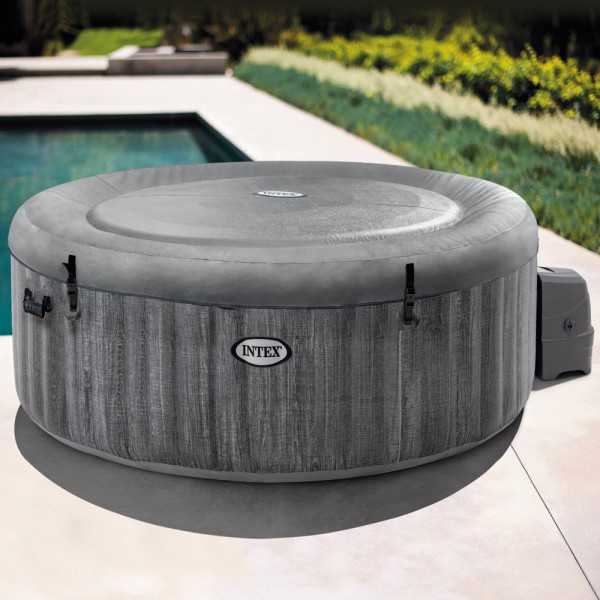 INTEX Whirlpool Greywood Deluxe Pure SPA 216x71 Massage 6 Personen + APP