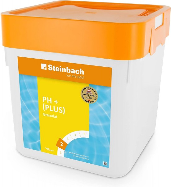 Steinbach 5 kg Ph Plus Granulat Erhöher Pool Schwimmbad Wasserpflege Poolchemie
