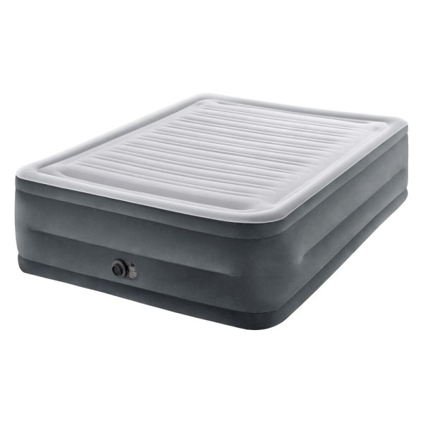 INTEX Luftbett Comfort Plush Queen + 230V Pumpe Gästebett 203x152x56cm