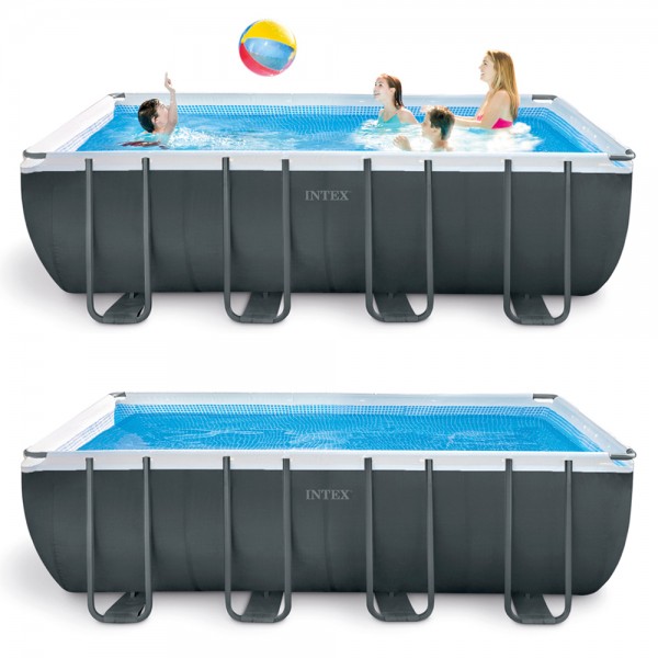 INTEX Komplettset Ultra XTR Frame Pool 549x274x132cm + Sandfilter Swimmingpool