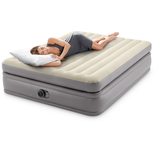 INTEX Luftbett Prime Comfort Queen + 230V Pumpe Gästebett 203x152x51cm